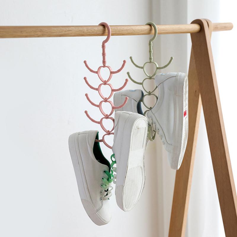 Percha multiusos de 10 garras para colgar pañuelos, bufanda, perchero, gancho de plástico, Zapatero, productos para el hogar