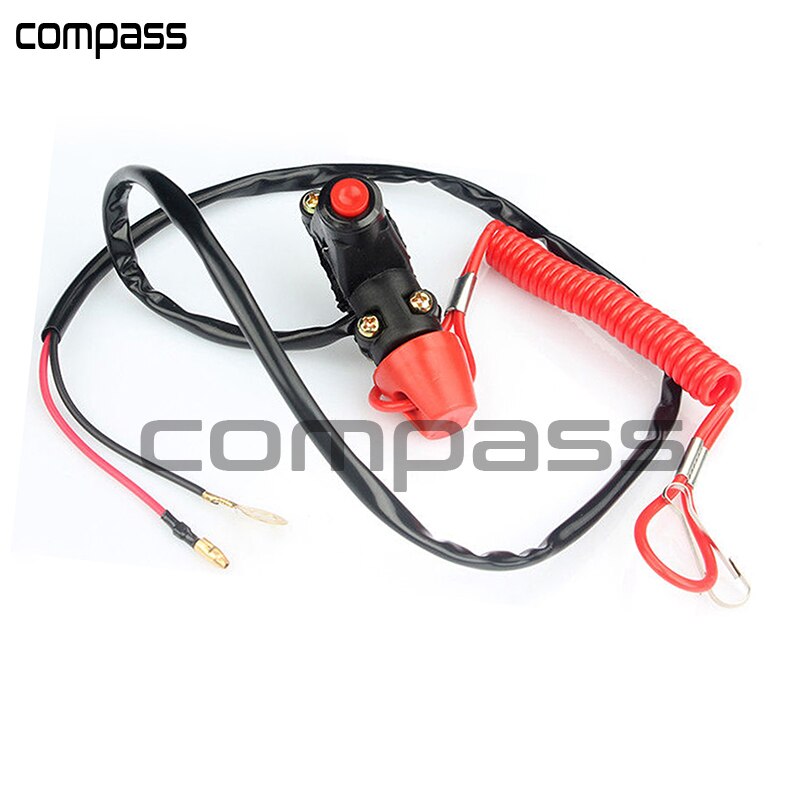 Emergency Kill Stop Outboard Engine Switch Push Button Motorcycle Dirt Pit