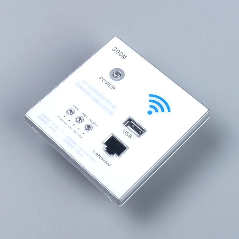 300Mbps 220V Smart Wireless WIFI Repeater Extender Wall Embedded Router Socket