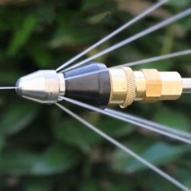 (4 Nozzles Per Lot) High Pressure Sewer Drain Cleaning Nozzle, Sewer Jetter Heads Retail