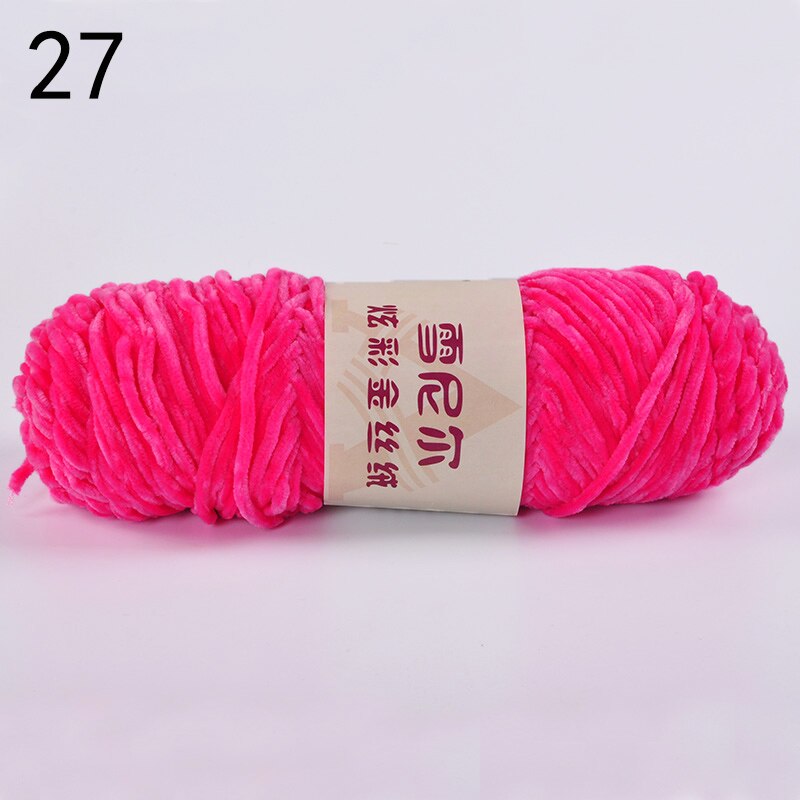100g Chenille Yarn for Hand Knitting Toys Crochet Plush Threads Woolen Yarn Sewing Ball of Wool Knit DIY