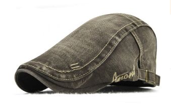 Europa amerika tvätta gamla baskrar kepsar vår sommar broderi bokstäver bomull hattar för kvinnor och män märke snapback casquette: Armégrön