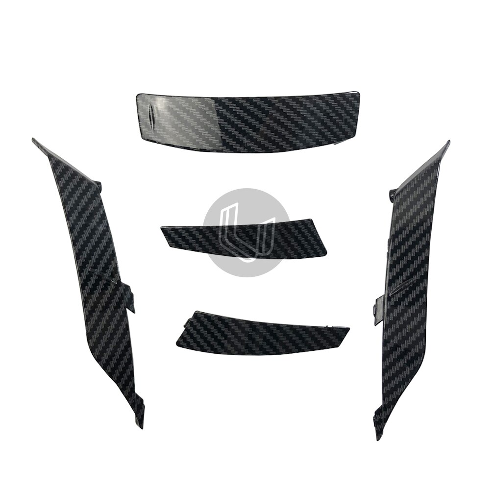 Carbon Fiber Patroon Motorfiets Achter Trim Helm Spoiler Accessoires Case Voor Shoei X14 X-14: set