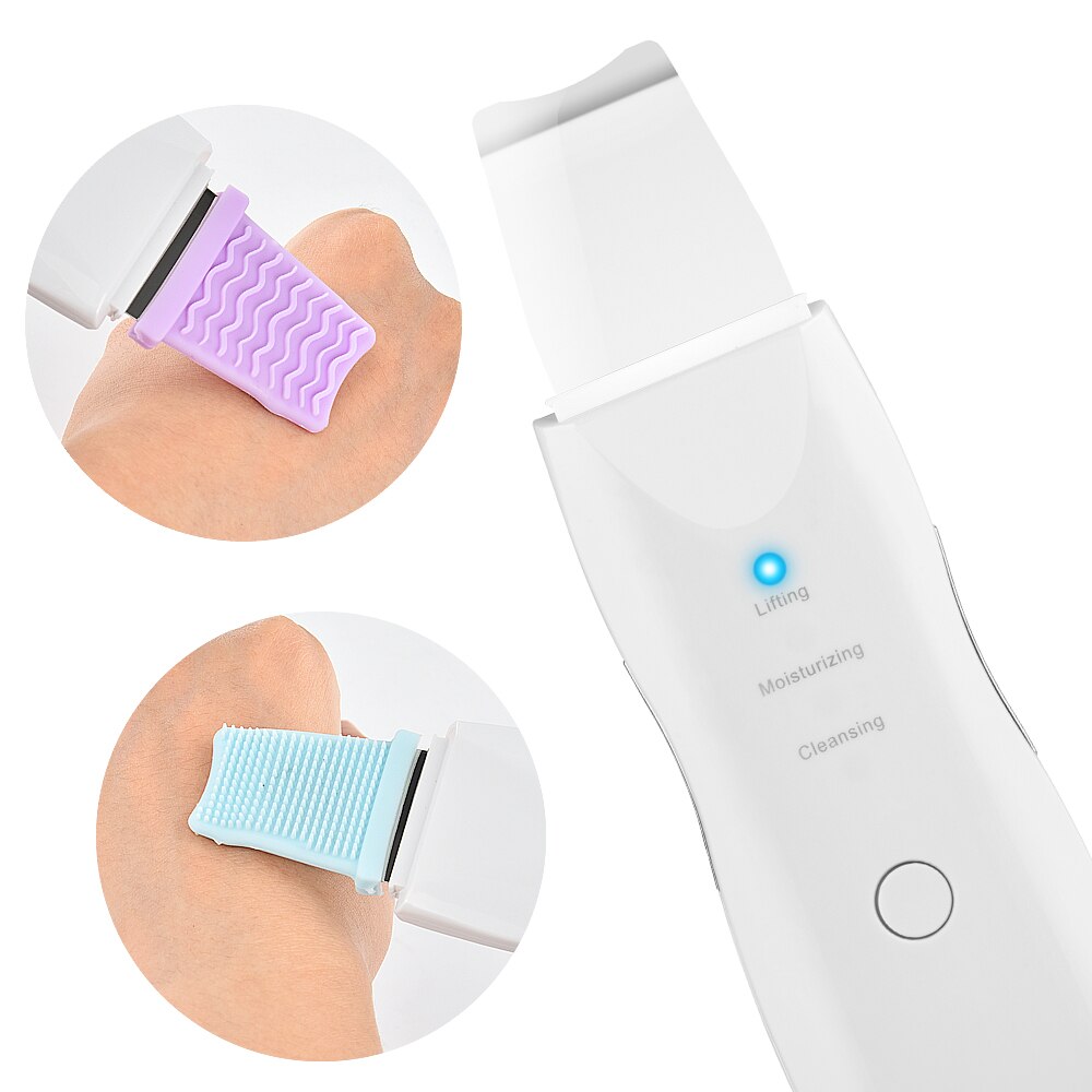 Ultrasonic Scrubber Deep Cleansing Face Scrubber Facial Cleansing Shovel Exfoliating Skin Scraper Peeling Beauty Instrument