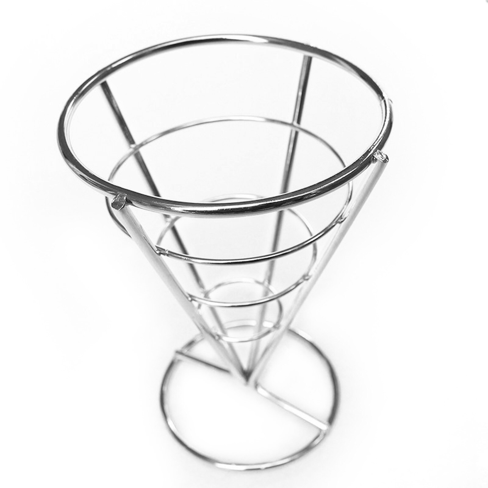 4# FrenchFryHolderWithDoubleSauceStandConeFriesHolderHoldsPopcornVegetablesFruitAndOtherAppetizersForFries