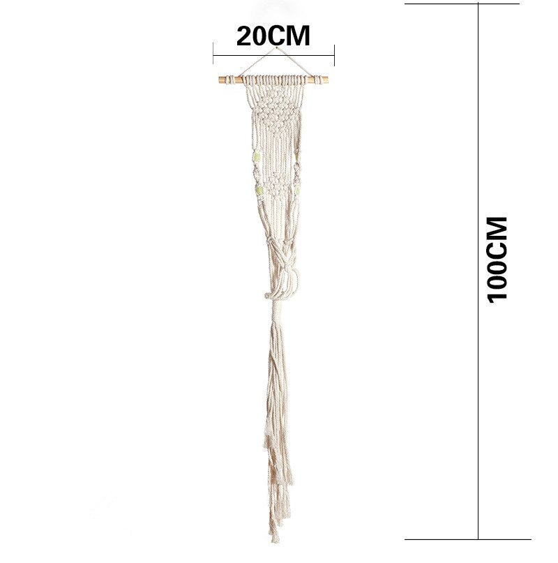 Makramee Werk Aufhänger Indoor Outdoor Dekoration Handgemachte Seil Blume Pflanze Halter Hause Countyard Garten Macrame Wand Hängen: Dark Khaki