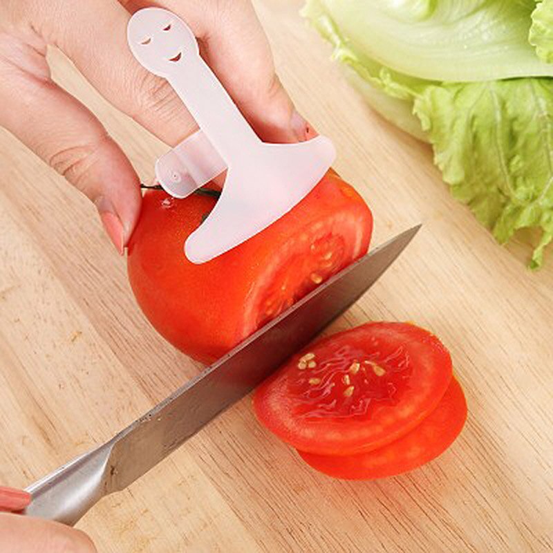 Five Pcs/Set Adjustable Cut-Proof Plastic Guard Finger Protector Guard Hand Safe Slice Tool Kitchen Cooking Tools Home Gadgets