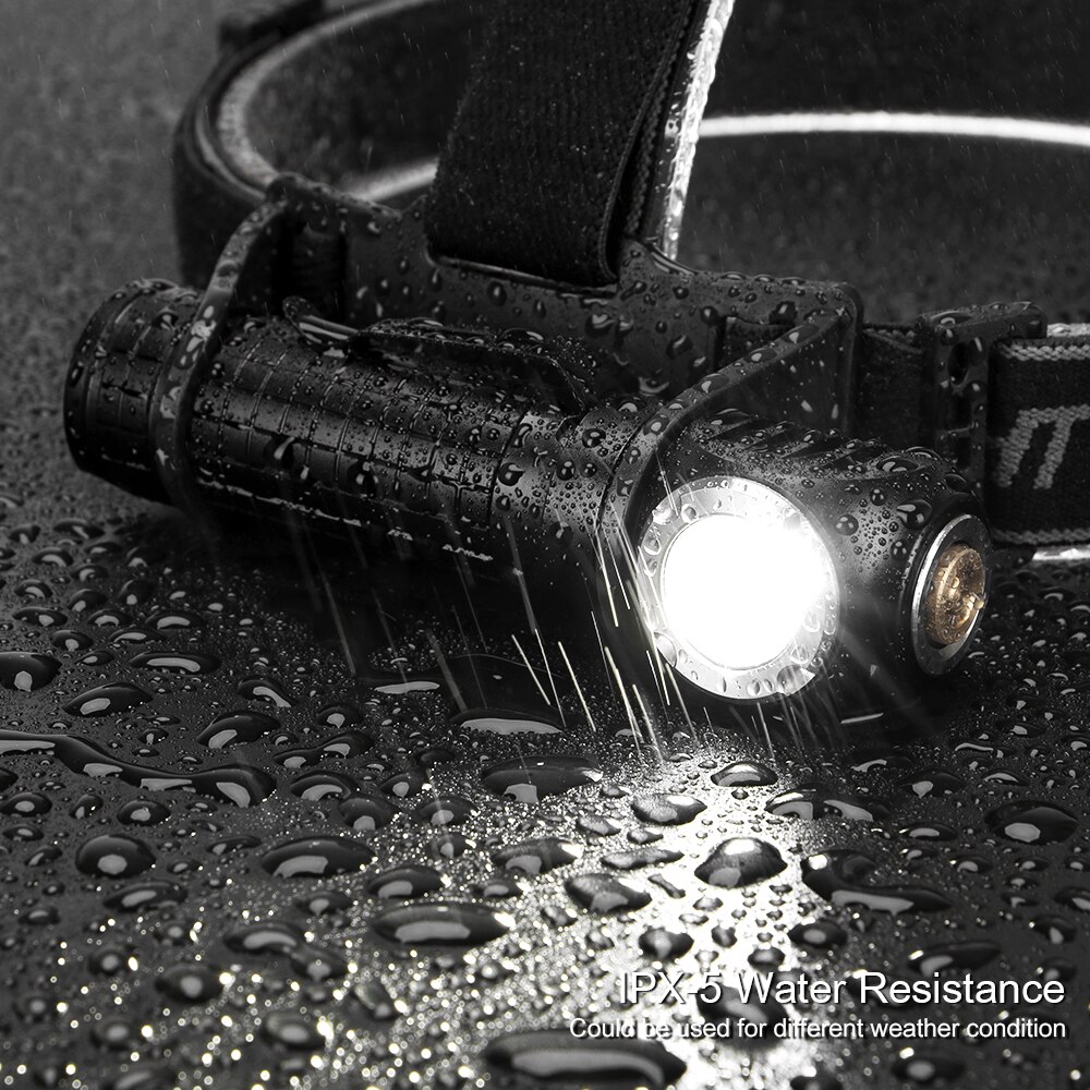 Blanc + Rouge XM-L2 LED Lampe Frontale Étanche Mini Phare USB Charge 18650 Tête Torche de Lampe-Torche D'aimant Pour Voiture Réparation En Cours D'exécution