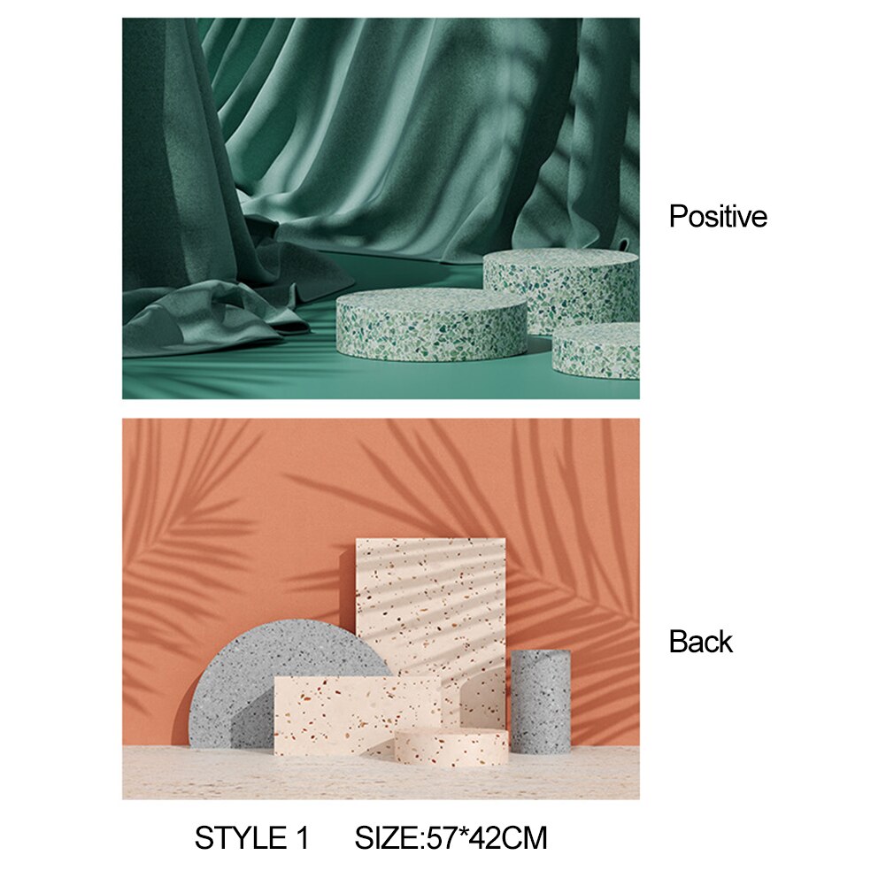 Desktop Shoot Photography Backdrops Props 3D Pattern Sided Paper Board fotografie Photo Material Take Pictures for Toiletries: 01