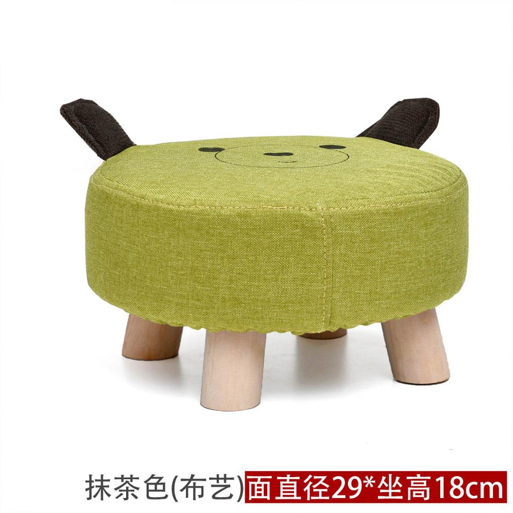 hogar sofá taburete bonito tela arte sala de estar mesa de té mound madera pequeño taburetes para pie BANCO DE taburetes para niños: 5