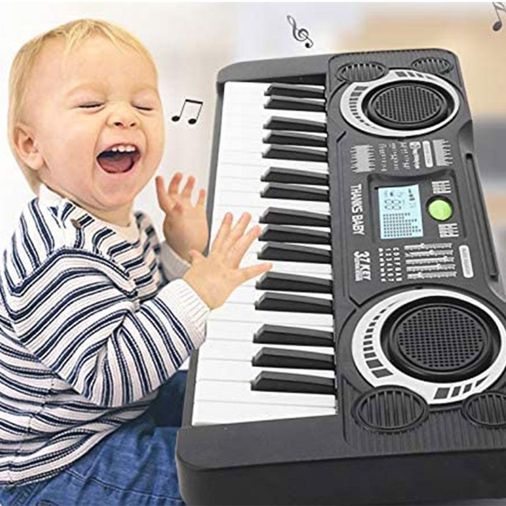 61 tasti organo elettronico USB tastiera digitale pianoforte strumento musicale giocattolo per bambini con microfono Piano elettrico per bambini T0C1