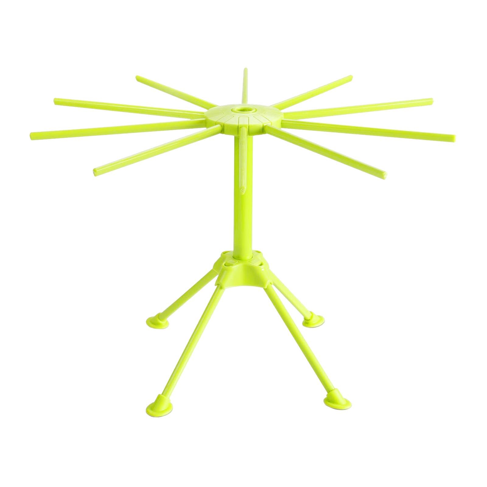 Wifehelper Keuken Pasta Droogrek Vouwen, Noedel Spaghetti Pasta Droogrek Stand Droger Opvouwbaar Keukengereedschap, Droogrek Noedelstandaard, Hoge Spaghetti Noedeldroger Stand (groen