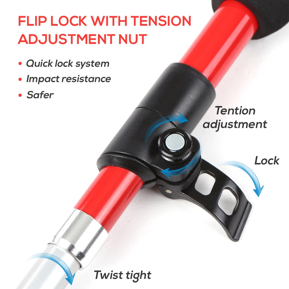 Portable Collapsible Walking Stick Carbon Fiber Trekking Pole Quick Lock Compact Folding Tourism Trail Running Lightweight Canes