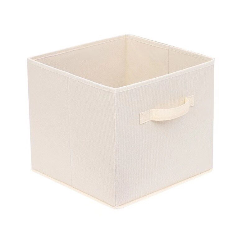 freundlicher Kleidung Lagerung Falten Bettwäsche Stoff Lagerplätze Korb Würfel Boxen Faltbare Spielzeug Organisation oder Heimat freundlicher Zimmer: Beige