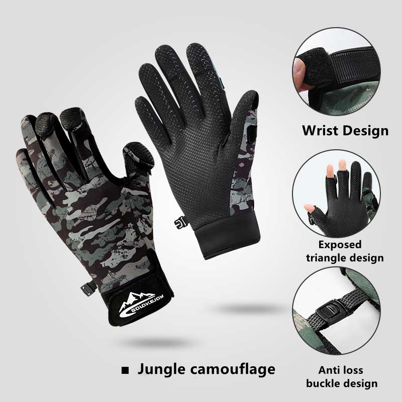 Winter Outdoor Vishandschoenen langs de weg voor heren Dauwvinger Antislip en fluweel Warme winddichte en koudebestendige fietshandschoenen: XL / WHITE