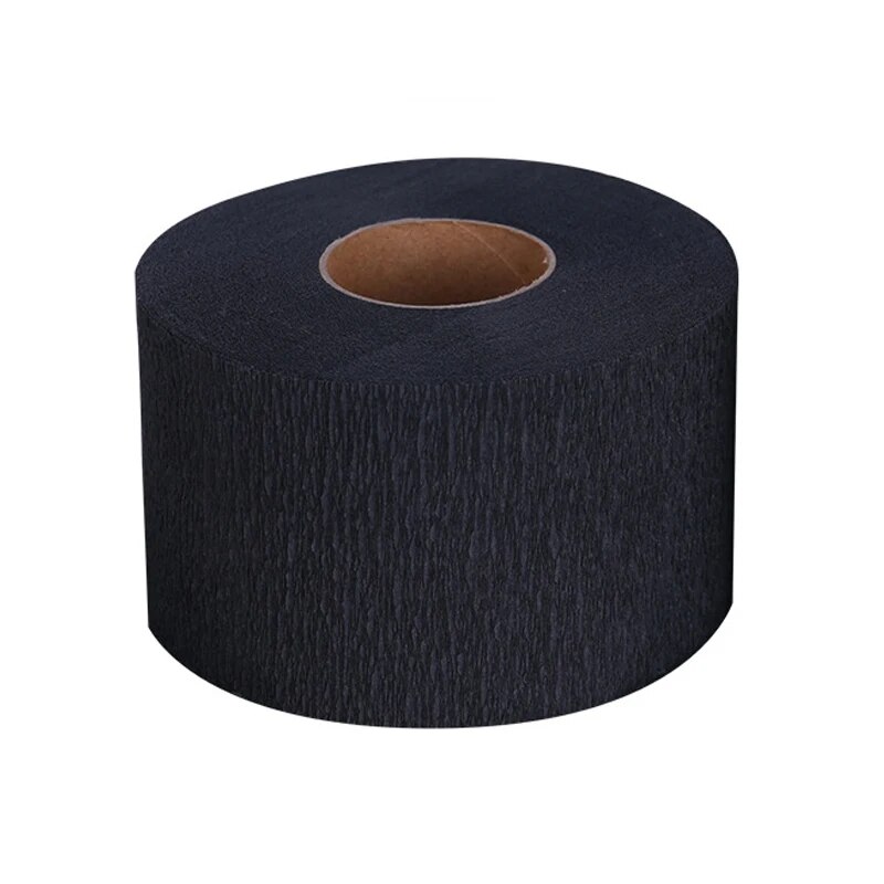 1 rollo/paquete de tiras desechables para el cuello, accesorio de corte de pelo, papel para el cuello, peluquero ajustable, salón de peluquería dedicado para peluquero: Negro