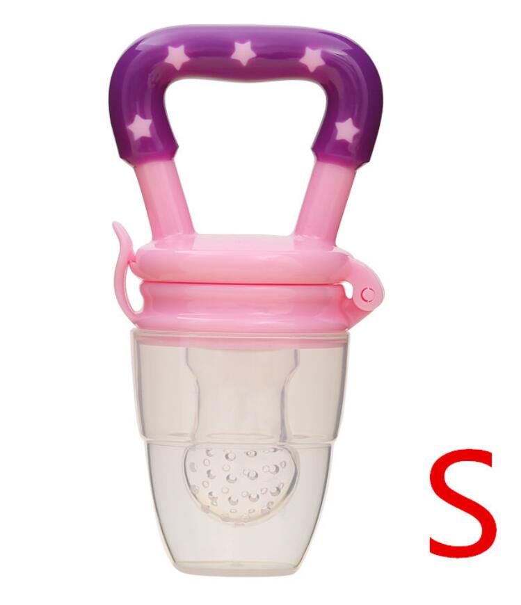Baby småbarn leksaker bitringar bröstvårta form frukt bite silikon säkerhet mat matning leksaker för över 3 månader newborm jul: Rosa s