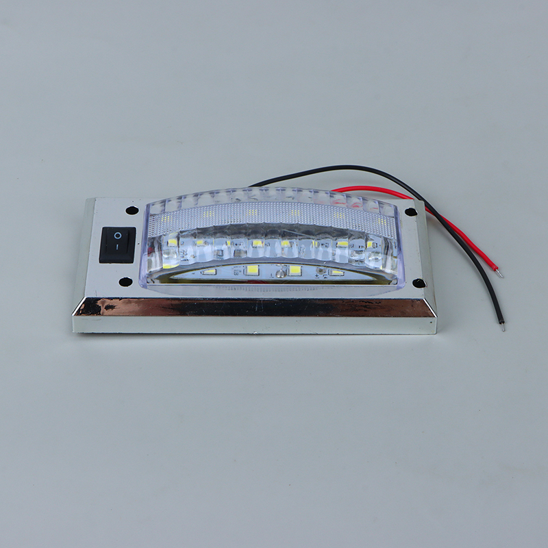 Led 12v-24v -panelslys bilkabine læselampe høj lysstyrke kabinelys til varevogn lastbil autocamper båd autocamper lys tænd/sluk
