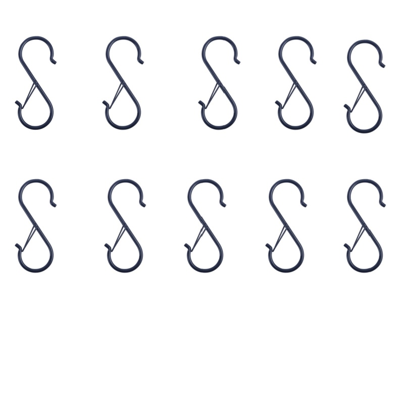 10 st krokar för att hänga upp köksredskap, krokar för garderobshängning, krokar för att hänga upp växter, kläder, köksredskap: Default Title