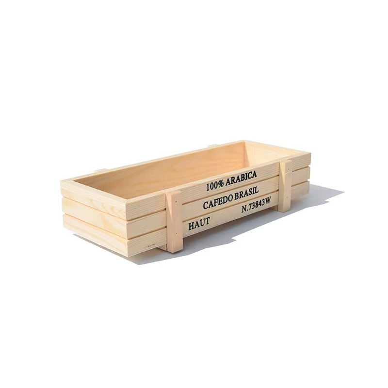 Maceta colorida, caja de madera Retro creativa, macetas, soporte para flores, cajas de troncos para comestibles, decoración de plantas suculentas, macetas