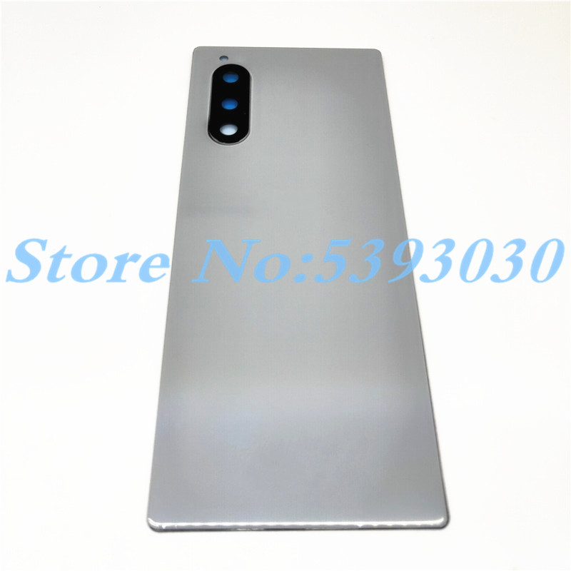 Originalt glas til sony xperia 5 x5 j8210 j8270 j9210 bagdæksel til bagdørshus udskiftning af batteridæksel: Hvid
