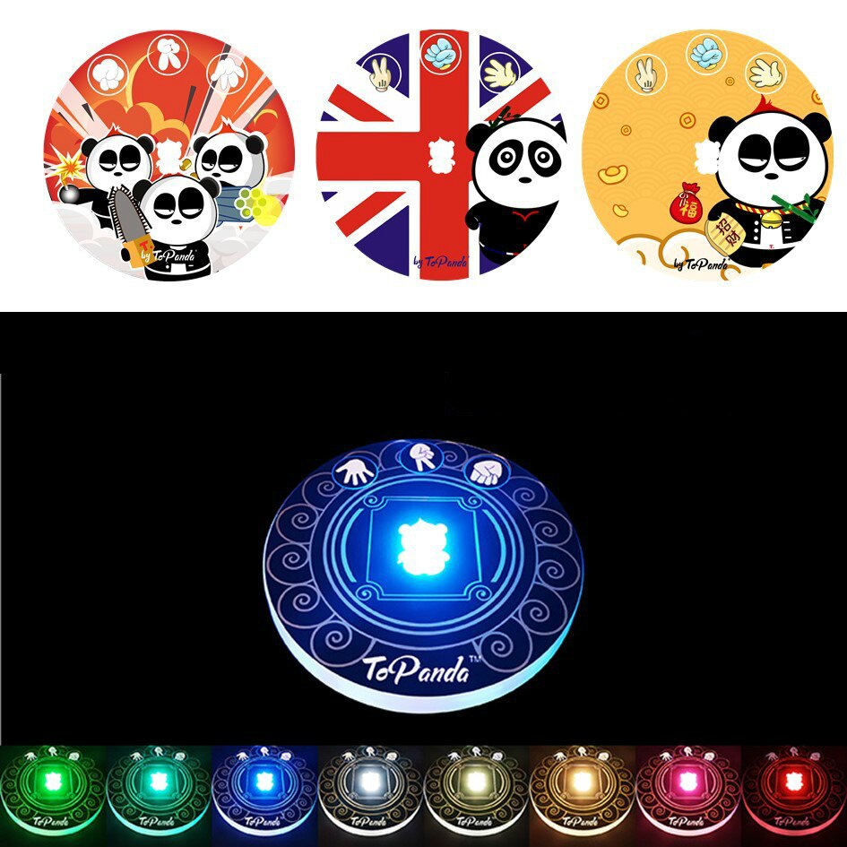 LED Light Stickers LED Wine Bottle Glorifier Light LED Coaster Cup Mat Party Bar Club Games for Adults Party Drinking