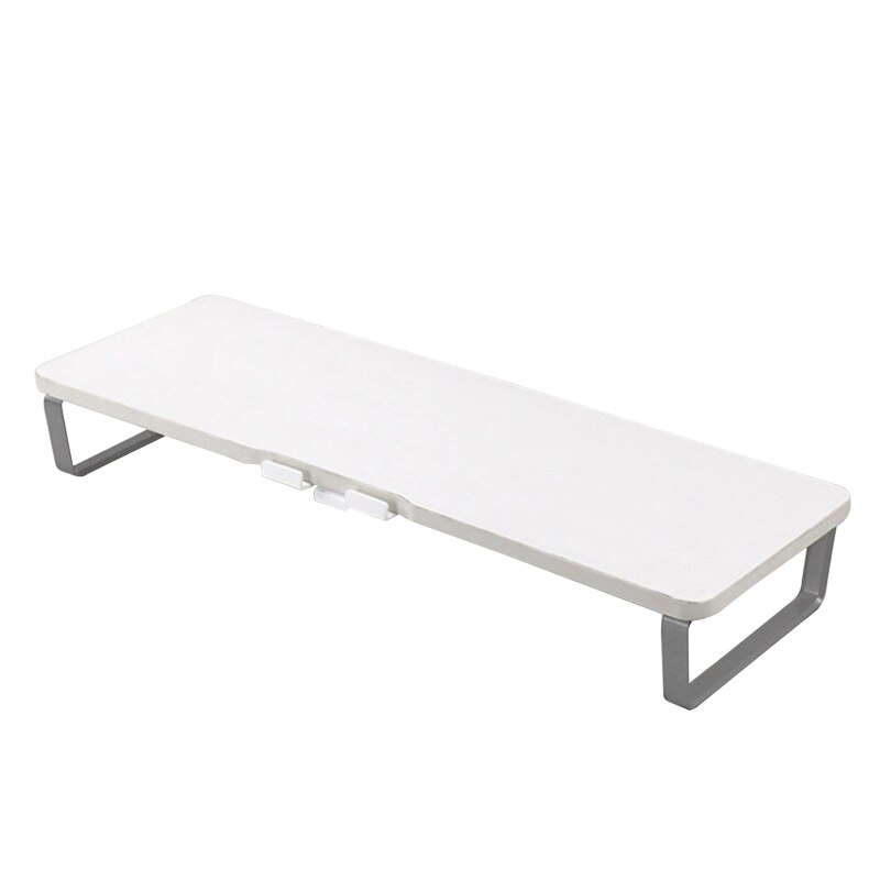 Classic Monitor Stand with Mobile Phone Holder - Compatible with 24inch iMac K43B: White