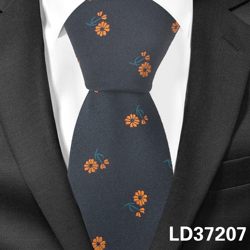 Blomsterhalsbånd til mænd kvinder klassisk jacquard slips til bryllup forretningstøj tynd slips slank mænd slips gravatas: Ld37207