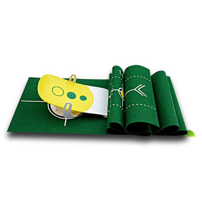 Portable Roll Up Accurate Golf Club Putt Trainer Putting Green Mat Simulator Indoor Outdoor Training Aid Equipment