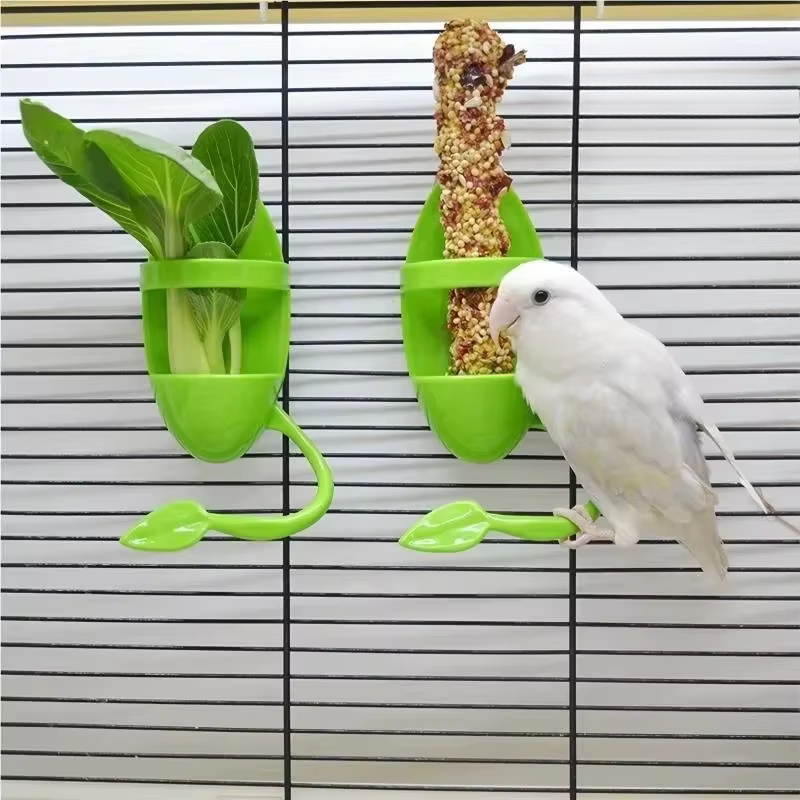 Estantes de alimentación para pájaros, soportes de espiga para pájaros, comederos para loros, soporte para frutas y verduras para loros, periquitos y cacatúas