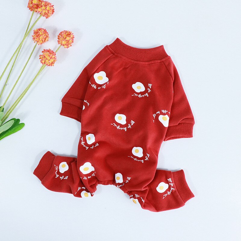 Ropa de Bulldog Francés, mono cálido de invierno para perro, pijamas para mascotas, abrigo grueso para perro grande, S-3XL, Sudadera con capucha en 3 colores: Rojo / XXXL