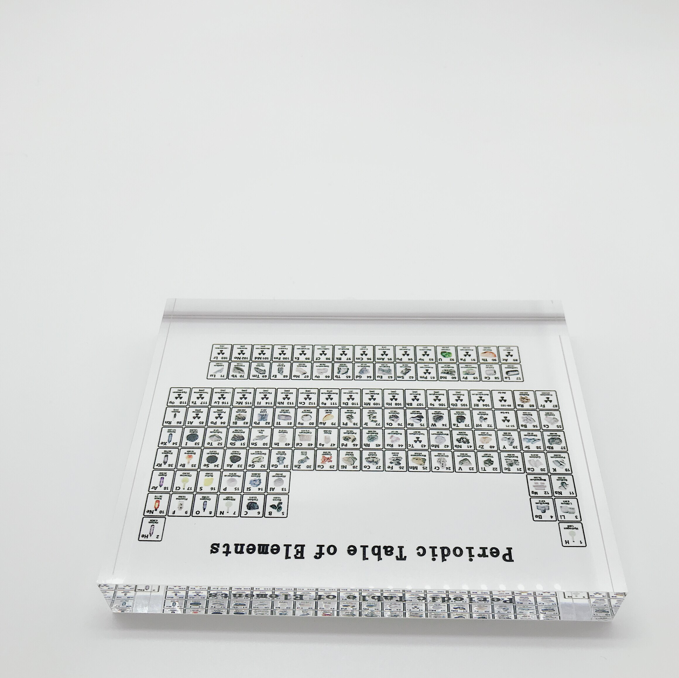 1pc Acrylic Periodic Table Display With Elements photo print Kids Teaching Birthday Chemical Element Display Home Decor