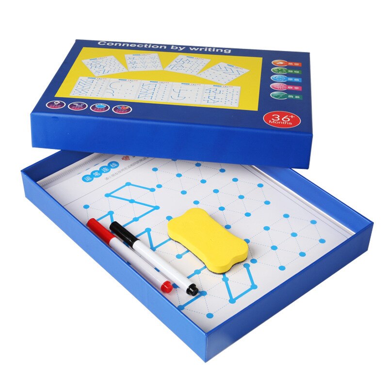 Children Visual Tracking Connection Training Hand-eye Coordination Control Pen Training Drawing Point Connection Eductional Toys