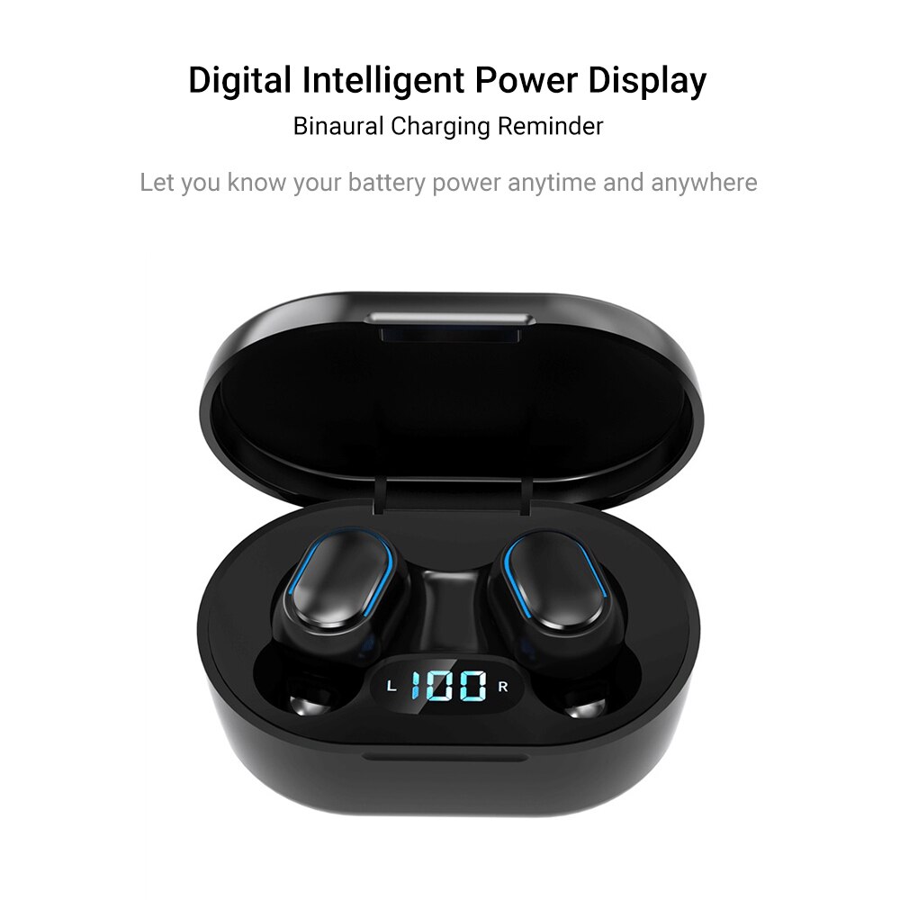 E7S TWS Bluetooth earphone True Wireless Headphones 5.0 Earbuds Wireless Portable Mini Bass HIFI Sound Stereo Sport Headset