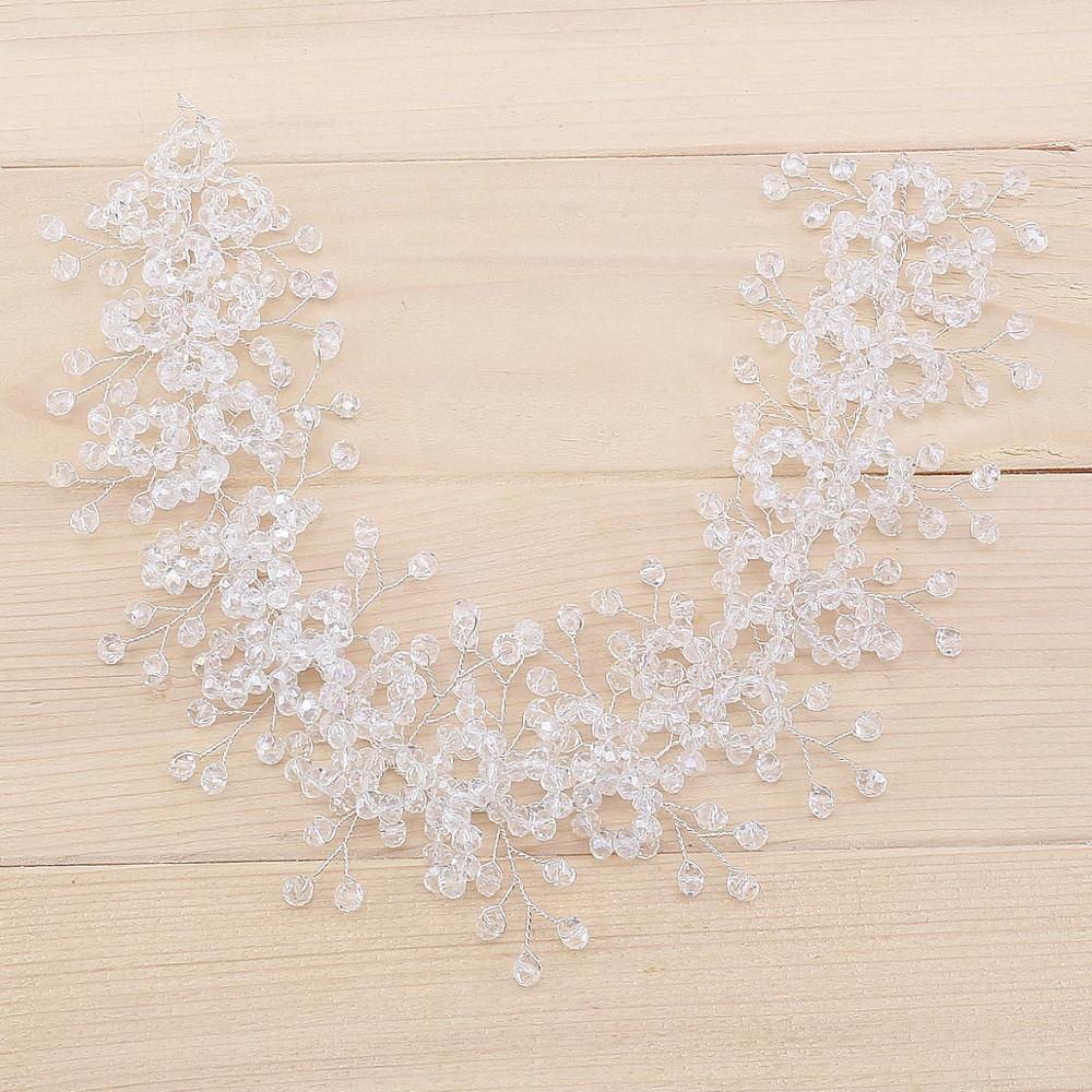 Updo Tiara For Bride’s Hair - Transparent ( Crystal ): Default Title