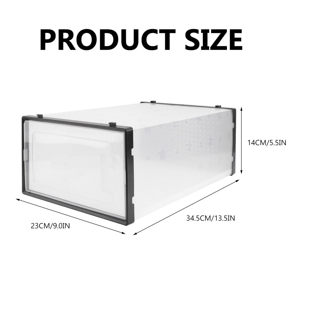1pc Household Shoes Storage Box Thickened Shoe Box Clamshell Shoe Box