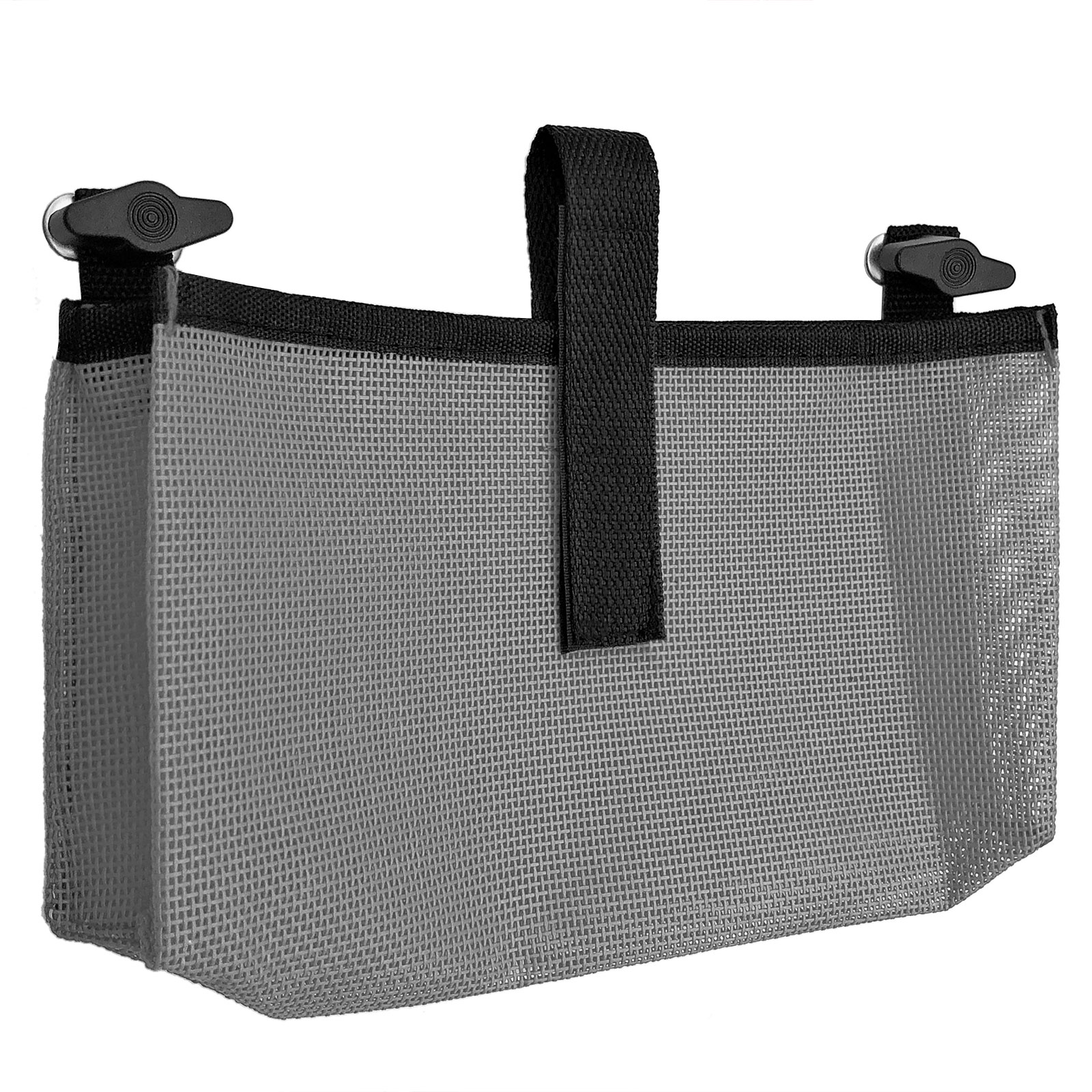 Kayak Mesh Storage Side Pouch Boat Fishing Holder Bag Canoe Mesh Bag Beer Can Hanger Bag for Boat Dinghy: Grey 2