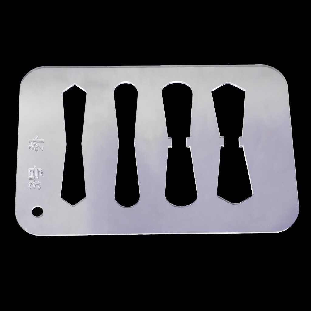 DIY Leather Craft Acrylic Pattern Stencil Template for Zipper Pulls Sliders: Type3 B 