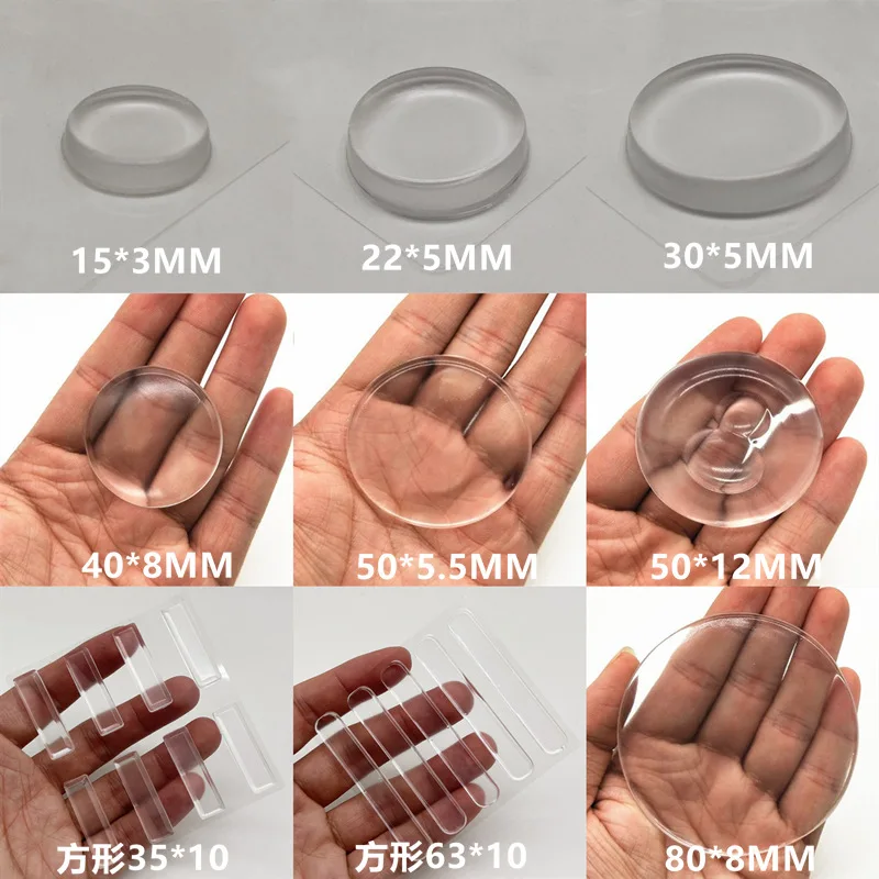 Transparante Zachte Siliconen Deurstopper Bumper Mute Stickers Wandbescherming Uitlaatdemper Deurstopper Meubels Anti-Crash Pad