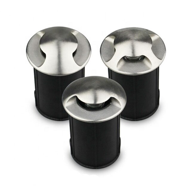 DC 12V/24V 304 Stainless Steel IP68 3w Waterproof One Two Four Side View Mini LED Inground Light underground led light
