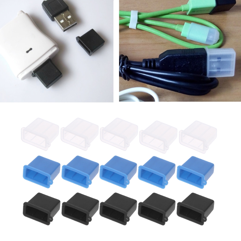 5Stck USB Typ A Stecker Anti-Staub Stecker Stopper Deckel Startseite Schutz