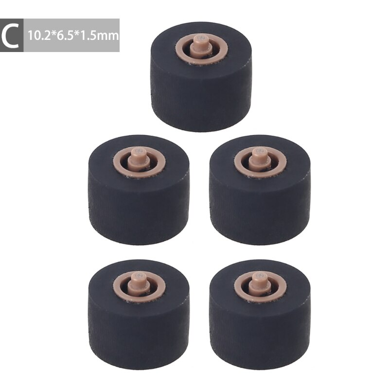 5pcs Cartridge Radio Roller Tape Recorder Pressure Cassette Belt Pulley Player 090F: C