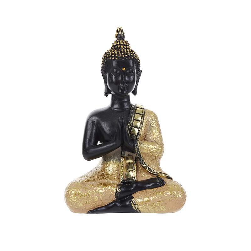 Boeddha Beeldje Sculptuur Zitten Boeddhabeeld Home Office Decor Indoor Standbeeld Ornament 15Cm Feng Shui Ornamenten Ambachten