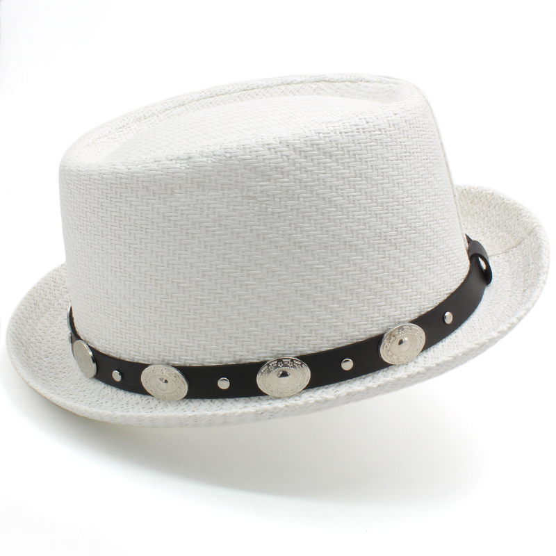 Chapeau De Soleil En Paille Type Panama – Taille XL, Couleur Beige, Unisexe – Neuf Avec étiquettes