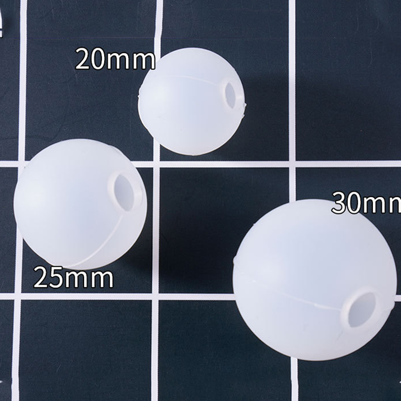 3d 20/25/30mm kugler kugle silikone form rund klar form til uv harpiks epoxy harpiks håndværk forsyninger epoxy harpiks blød form