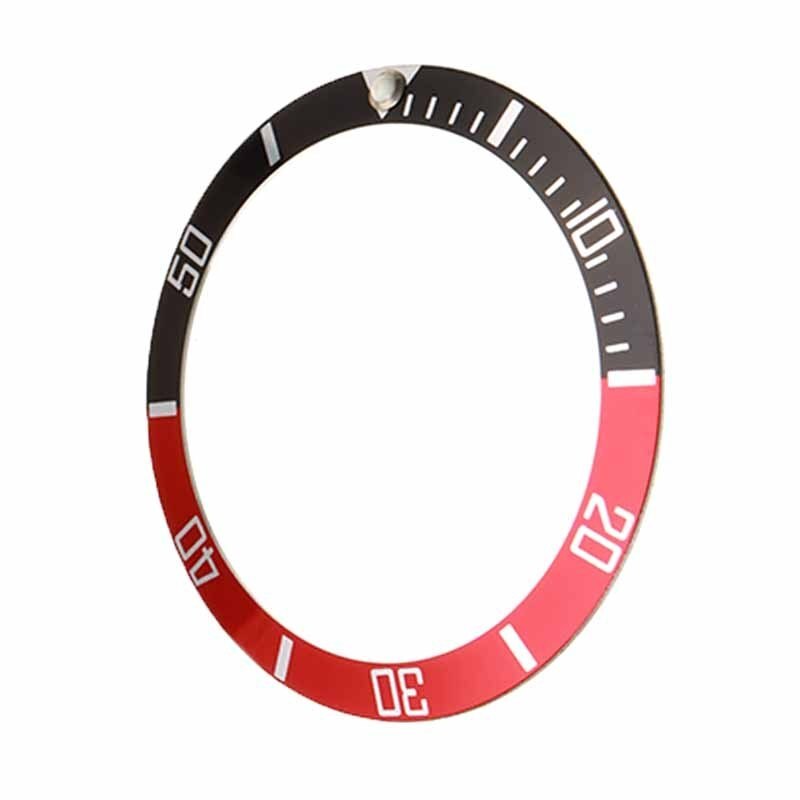Bisel de plástico para reloj, 4 colores, 38mm de escala, anillo de inserción exterior, Kit de herramientas de reparación de reloj de pulsera, bisel de joyería, caja de relojes
