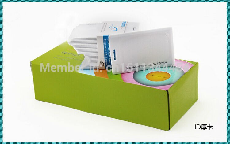 100pcs/lot 125Khz TK4100 Blank ID Card RFID Access Control Cards Proximity Card