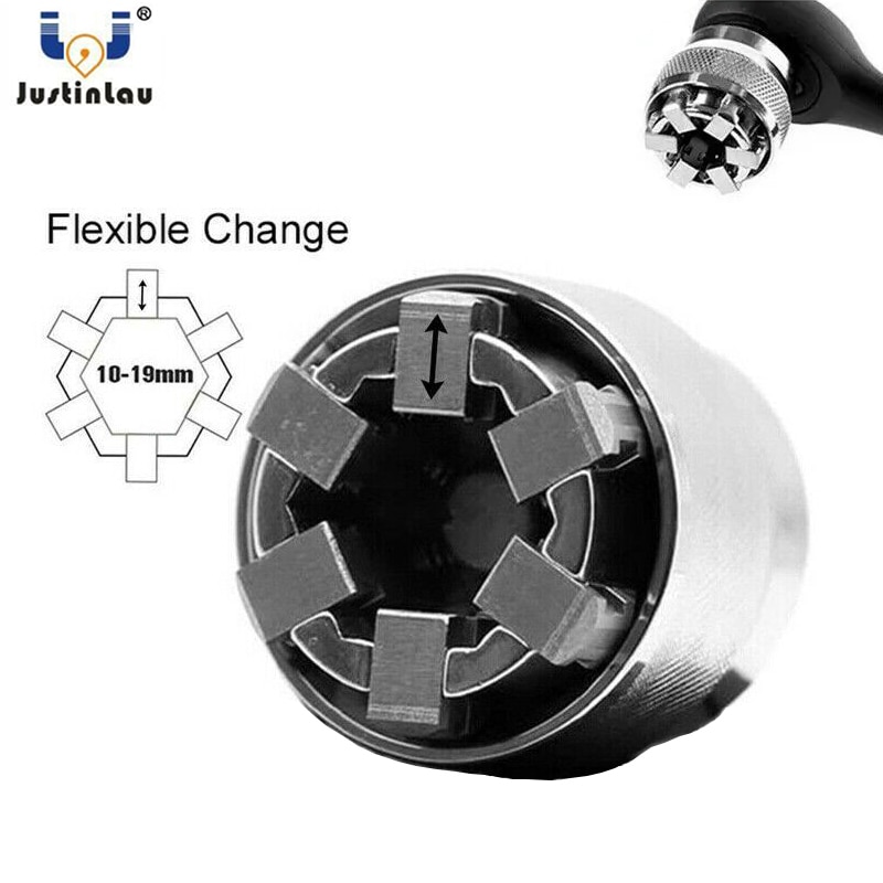 Douille réglable 10-19mm Multi perceuse accessoire outil magique clé universelle couvercle Chrome molybdène acier manchon universel