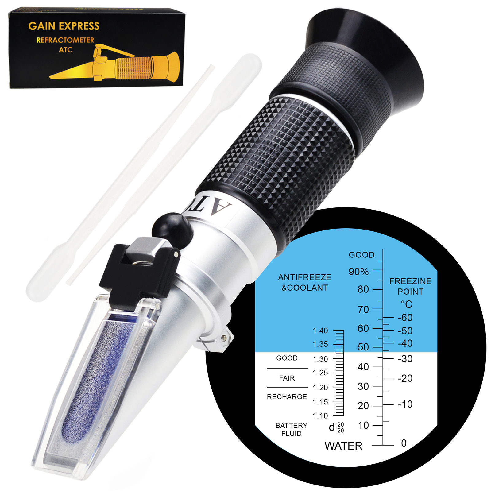 Automotive Refractometer ATC Antifreeze Ethylene G... – Vicedeal