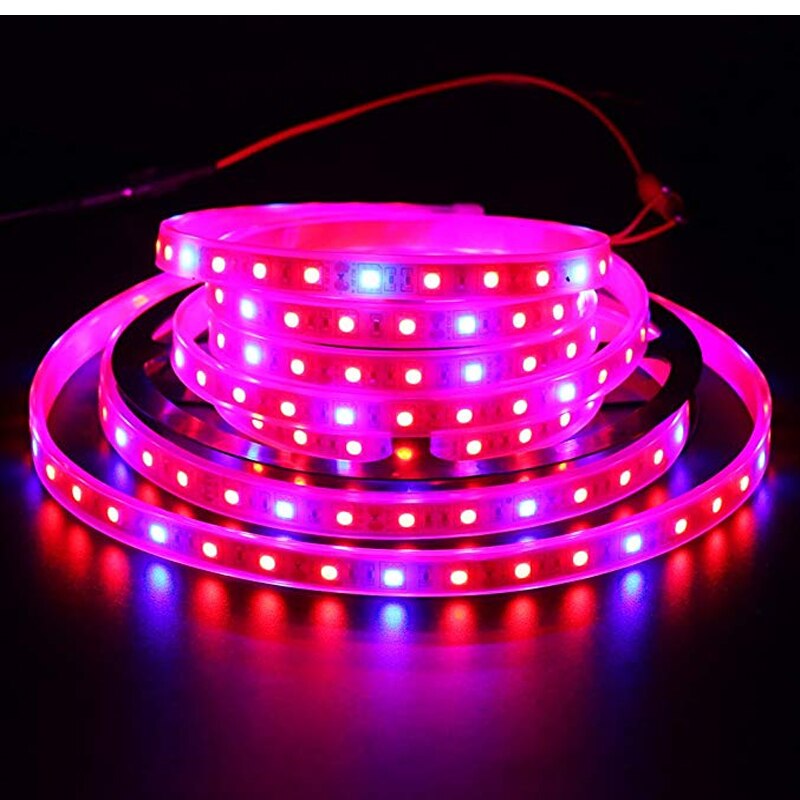 LED wachsen licht Streifen 5M/rolle SMD5050 300LEDs Wasserdicht verrotten blau Phyto Lampe berühren schalter Fitolamp Für innen blume pflanze lampe